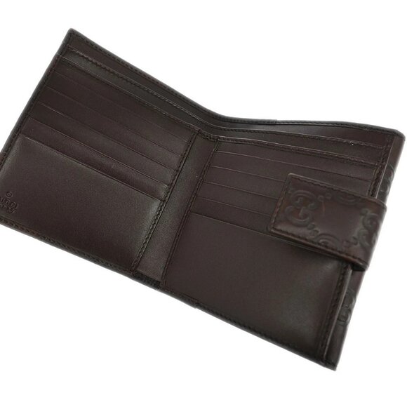 Gucci Brown Guccissima Leather GG Wallet - Picture 5 of 7